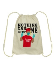RED - NOTHING CAN STOP ME Drawstring Bag tile