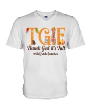 5TH GRADE V-Neck T-Shirt tile
