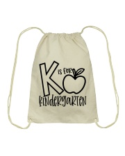 K IS FOR KINDERGARTEN Drawstring Bag tile