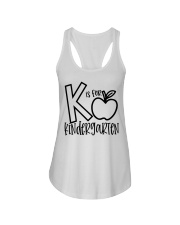 K IS FOR KINDERGARTEN Ladies Flowy Tank tile