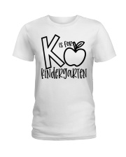 K IS FOR KINDERGARTEN Ladies T-Shirt tile