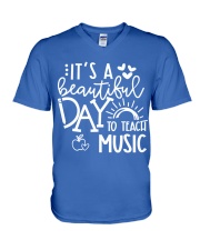 MUSIC V-Neck T-Shirt tile