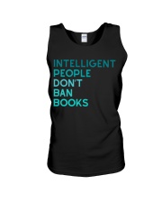 INTELLIGENT PEOPLE DON'T BAN BOOKS Unisex Tank tile