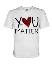 YOU MATTER V-Neck T-Shirt thumbnail