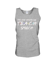 WHERE WE TEACH SPEECH Unisex Tank thumbnail