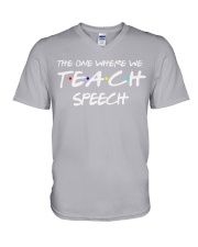 WHERE WE TEACH SPEECH V-Neck T-Shirt thumbnail