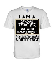 DAYCARE V-Neck T-Shirt tile