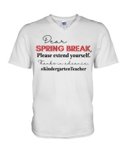 KINDERGARTEN TEACHER V-Neck T-Shirt tile