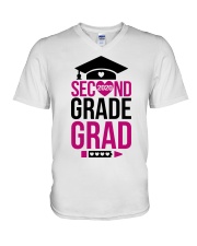 2ND GRADE GRAD V-Neck T-Shirt tile