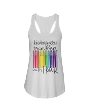 KINDERGARTEN TEACHER WITH FLAIR Ladies Flowy Tank thumbnail