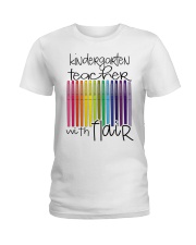 KINDERGARTEN TEACHER WITH FLAIR Ladies T-Shirt thumbnail