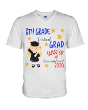 8TH GRADE GIRL V-Neck T-Shirt tile