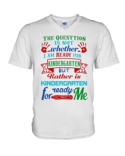 KINDERGARTEN V-Neck T-Shirt tile