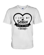 I LOVE MY SENIOR V-Neck T-Shirt tile