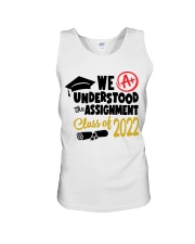WE UNDESTOOD THE ASSIGMENT Unisex Tank tile