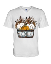 TEACHER V-Neck T-Shirt tile