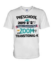 PRESCHOOL ZOOMING INTO TK V-Neck T-Shirt tile