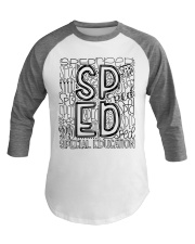 SPECIAL EDUCATION TYPO DESIGN Baseball Tee thumbnail