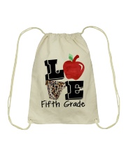 LOVE 5TH GRADE Drawstring Bag thumbnail