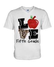 LOVE 5TH GRADE V-Neck T-Shirt thumbnail