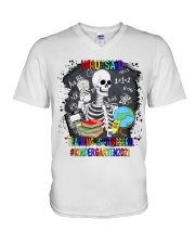 Kindergarten V-Neck T-Shirt tile