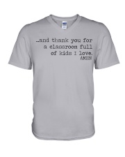 CLASSROOM FULL OF KIDS I LOVE V-Neck T-Shirt tile