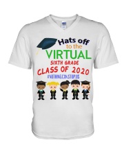 6TH GRADE CLASS OF 2020 V-Neck T-Shirt tile