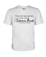 LUNCH LADY V-Neck T-Shirt tile