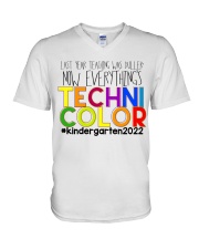 KINDERGARTEN V-Neck T-Shirt tile