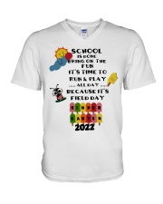KINDERGARTEN V-Neck T-Shirt tile