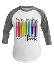 MUSIC TEACHER WITH FLAIR Baseball Tee thumbnail