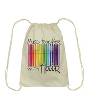 MUSIC TEACHER WITH FLAIR Drawstring Bag thumbnail