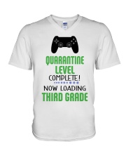 3RD GRADE LOADING V-Neck T-Shirt tile