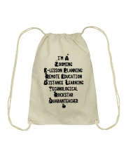 I AM A ROCKSTAR QUARANTEACHER Drawstring Bag tile
