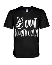 FOURTH GRADE V-Neck T-Shirt tile