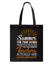 4TH GRADE TEACHER Tote Bag tile
