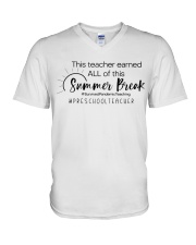 PRESCHOOL TEACHER V-Neck T-Shirt tile