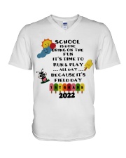 1ST GRADE V-Neck T-Shirt tile