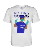 ROYAL BLUE - NOTHING CAN STOP ME V-Neck T-Shirt thumbnail