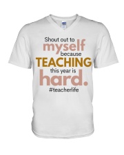 TEACHER V-Neck T-Shirt tile
