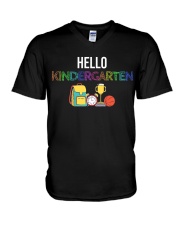 HELLO KINDERGARTEN V-Neck T-Shirt tile