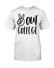 PEACE OUT COLLEGE Classic T-Shirt tile