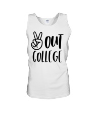 PEACE OUT COLLEGE Unisex Tank tile