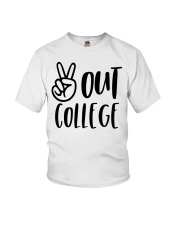 PEACE OUT COLLEGE Youth T-Shirt tile