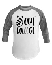 PEACE OUT COLLEGE Baseball Tee tile