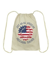 PRESCHOOL TEACHER Drawstring Bag tile