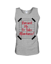 Remind Me To Take Attendance Unisex Tank tile