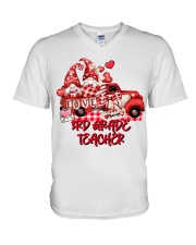 3RD GRADE TEACHER V-Neck T-Shirt tile