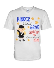 KINDERGARTEN GIRL V-Neck T-Shirt tile