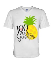 100 DAYS SWEETER V-Neck T-Shirt thumbnail